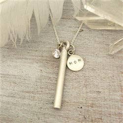 Luxe Design Jewellery - Wholesale Individual Charm/Pendant - Cylinder Urn Pendant for Cremation Ashes Sterling Silver Matte12