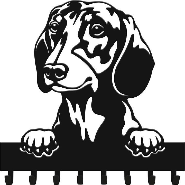 Wall-mounted dog leash holder - Dachshund for wholesale by Store and Design