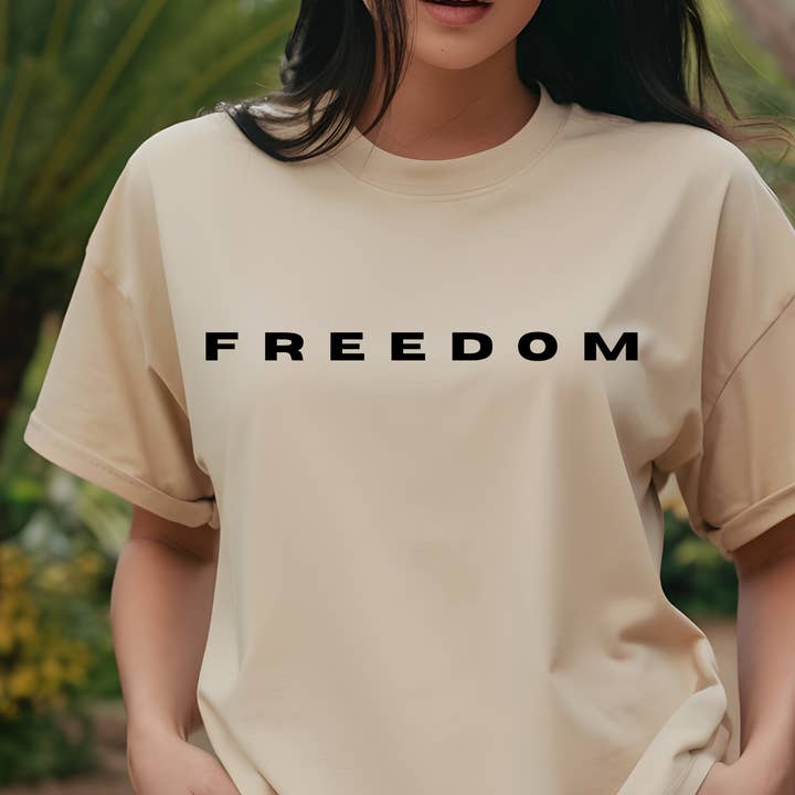 RusticPrintStudio - Wholesale Screen Printed T-Shirt - Women's - Freedom Charlie Kirk T Shirt Protest T-Shirt Activist Shirt4