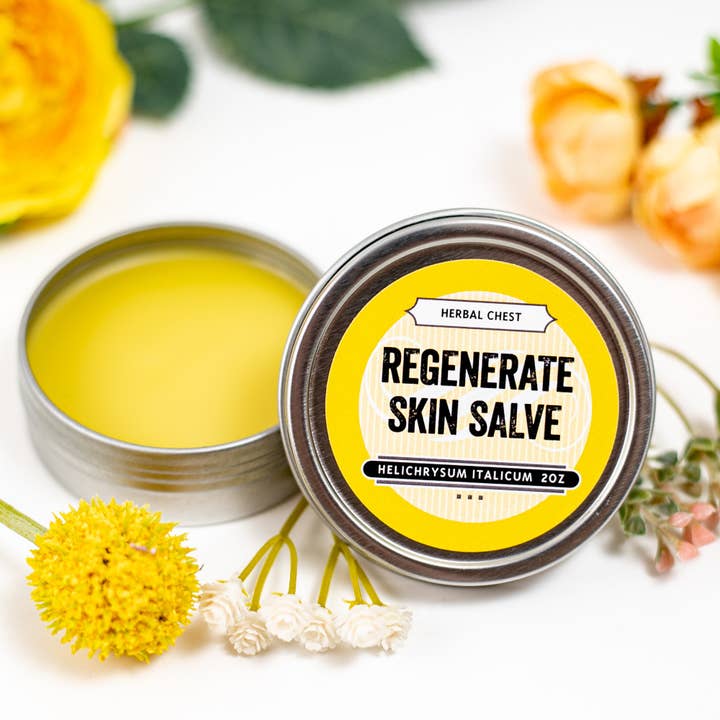 Organic Helichrysum Skin Regenerate Salve and other Purchase Wholesale gotu. Free Returns & Net 60 Terms on Faire trending on Faire.