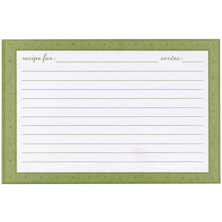 Cartes de recettes - 25, 4 x 6, European Garden pour la vente par Out of the Woods of Oregon