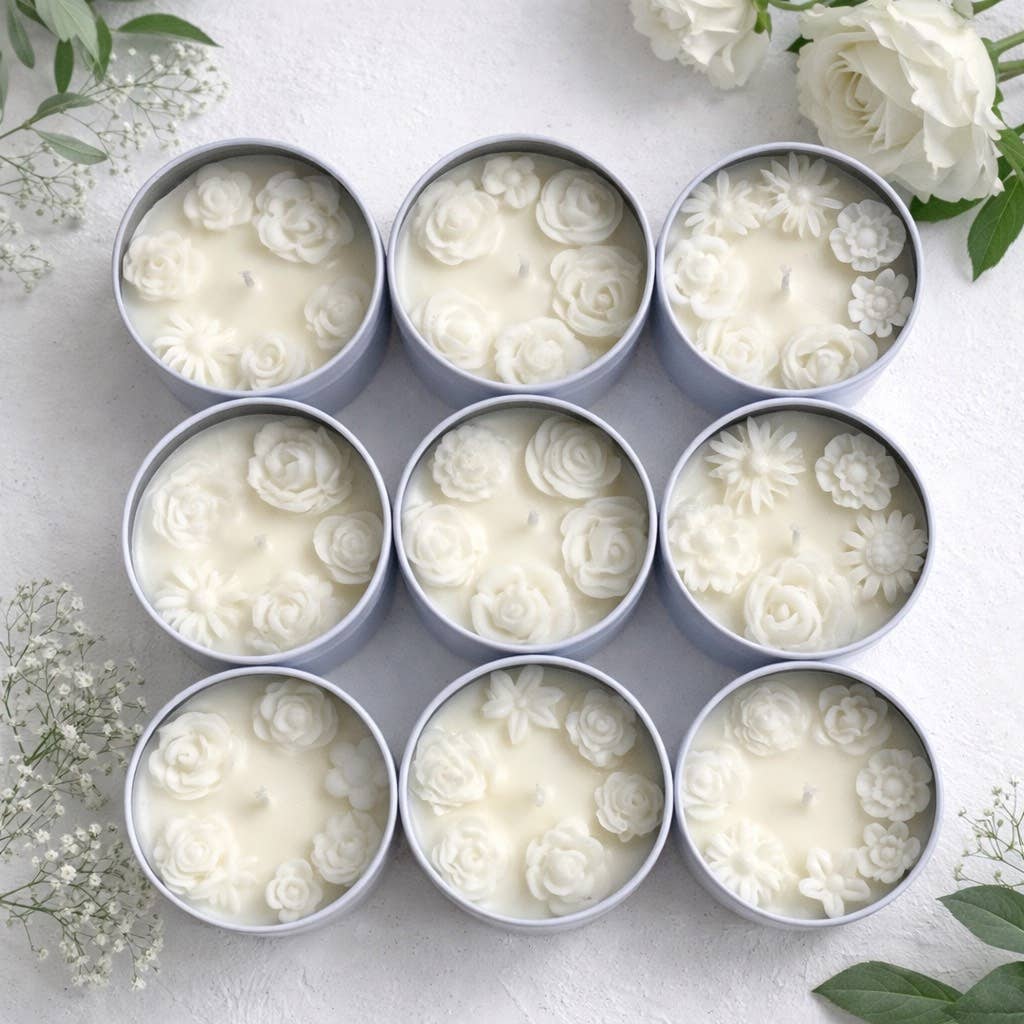 Akivodu Candles - Wholesale Jar/Filled Candle - Bohemian Rose Candle 4 oz - Multiple Scents10