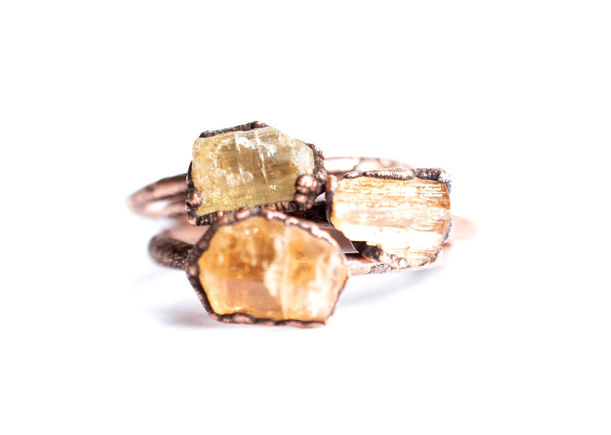 HAWKHOUSE – Engroshandel Statementring – Rå topas kejserlige ring7