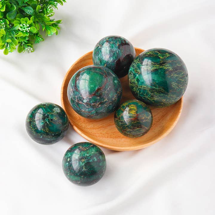 Moon Rituals - Wholesale Spiritual Stone/Crystal - Exquisite Emerald Sphere - Channel the Essence of Renewal