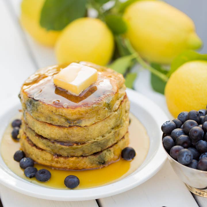 The Invisible Chef - Vente Préparation pour pancakes - Mélange pour crêpes et gaufres au citron et aux bleuets - 16 oz2