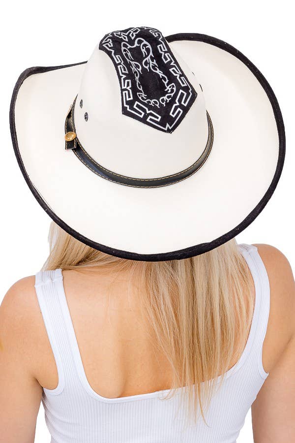 Cap Zone - Wholesale Cowboy Hat - Women's - Embroidered Vaquero Western Cowboy Hat0