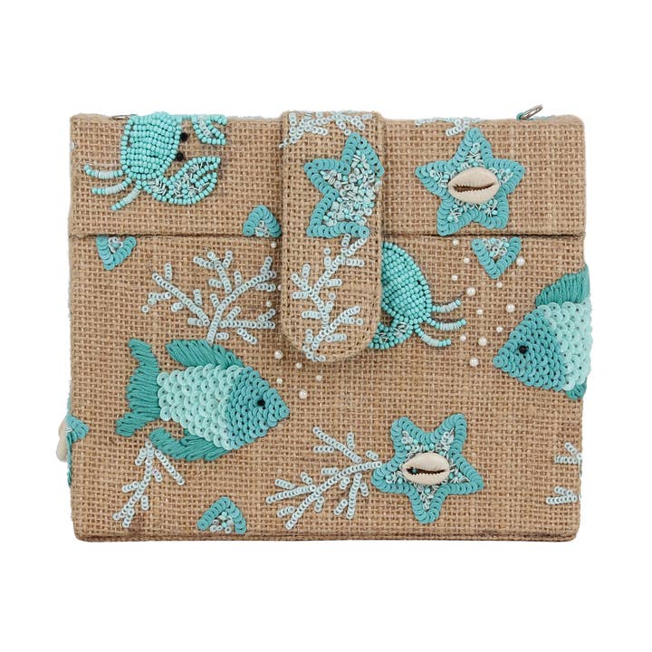Under The Sea Box Clutch for wholesale by Allie Beads