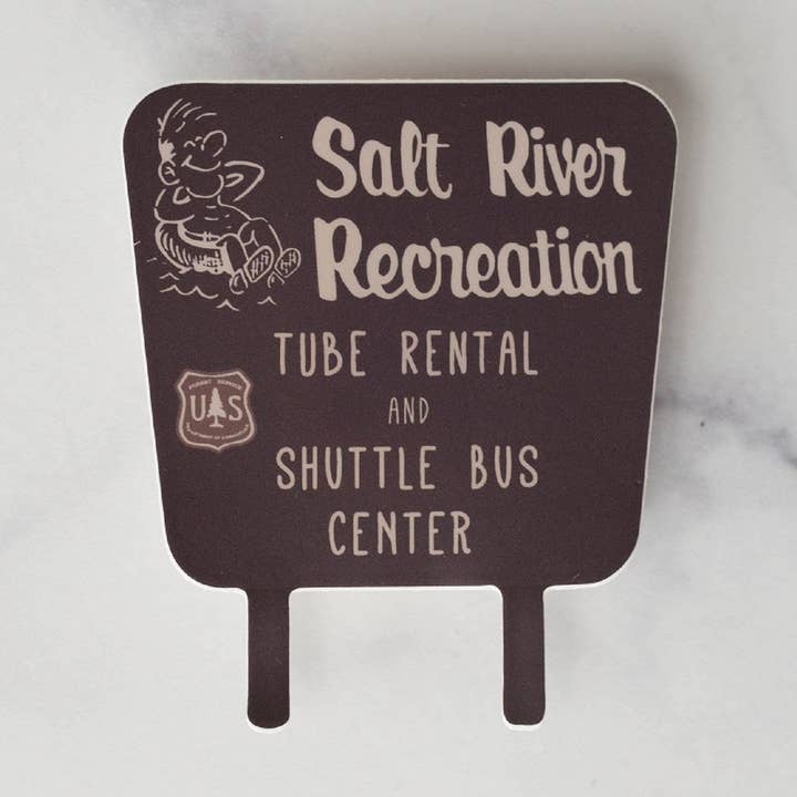 Salt River Tubing Vinyl Sticker for wholesale by Click Bloom