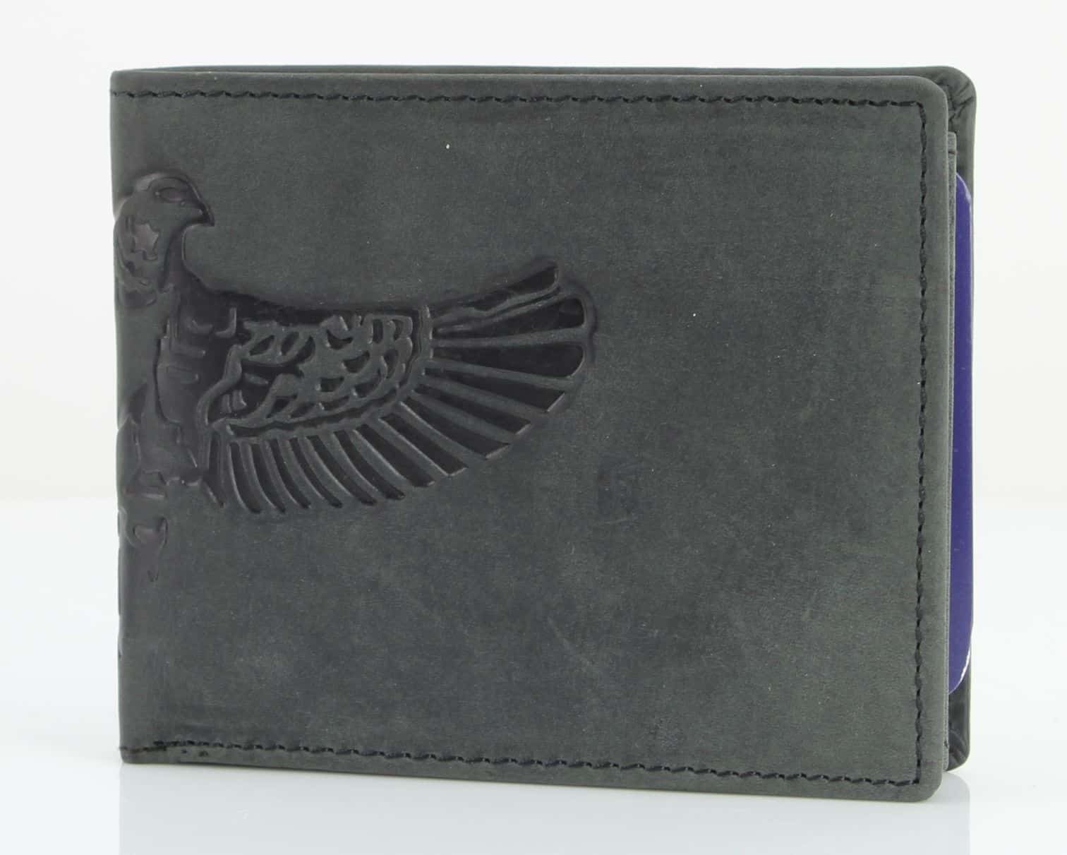 Leather Impressions Inc - Wholesale Wallet - Men's - American Bison Bird Embossed Leather Mens Bi Fold Wallet7