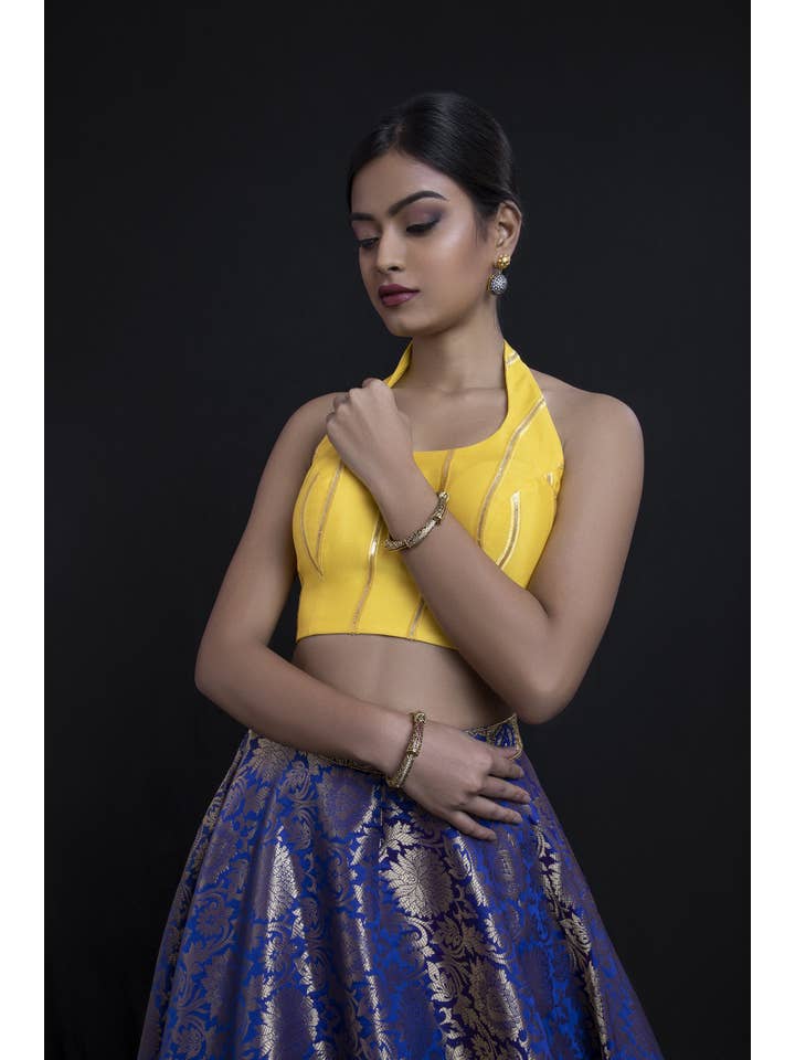 Mehr by Pretty - Wholesale Top & skirt set – Women's - Incut Blouse with a Brocade Skirt1