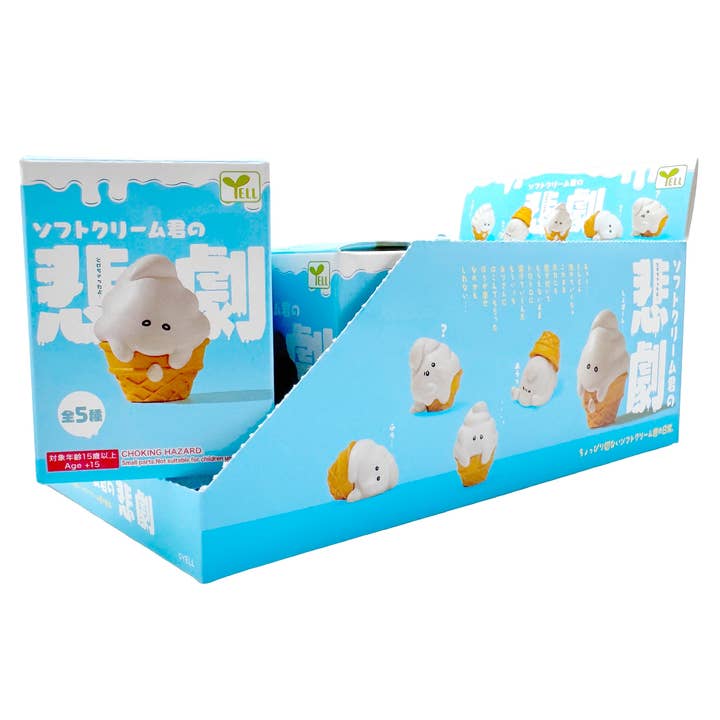 LASR – Estatueta decorativa por atacado – A Tragédia da Estatueta Cream-Kun Macio - Conjunto Caixa Cega 10pc