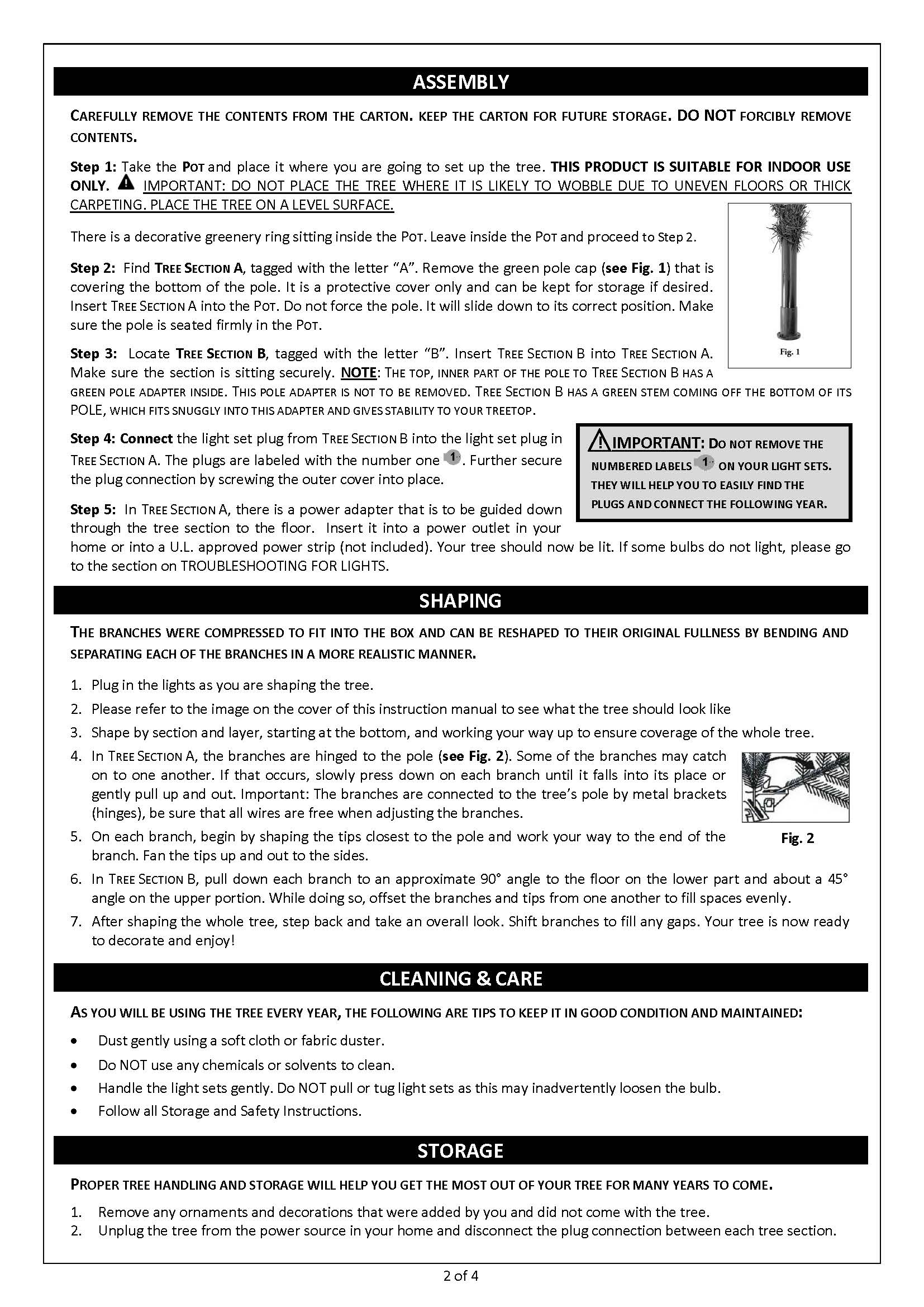 Haute Decor - Wholesale Artificial Christmas Tree - 5 Foot Prelit Flocked Timberland Fir Potted Christmas Tree7