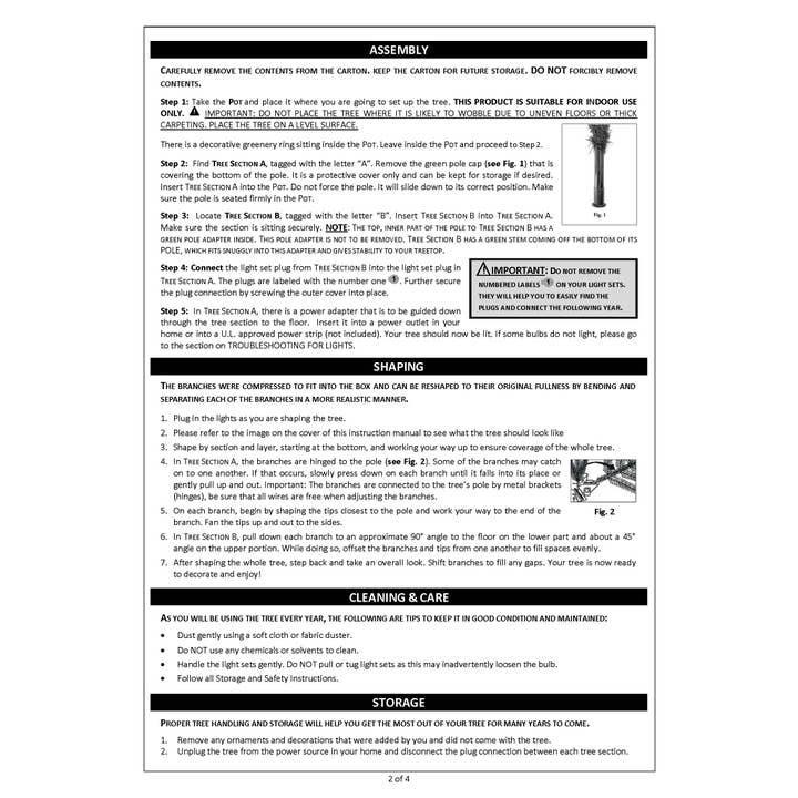 Haute Decor - Wholesale Artificial Christmas Tree - 5 Foot Prelit Flocked Timberland Fir Potted Christmas Tree7