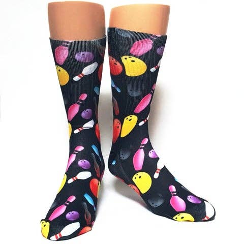 Chaussettes Funny BOWLING BALL pour la vente par Savvy Sox