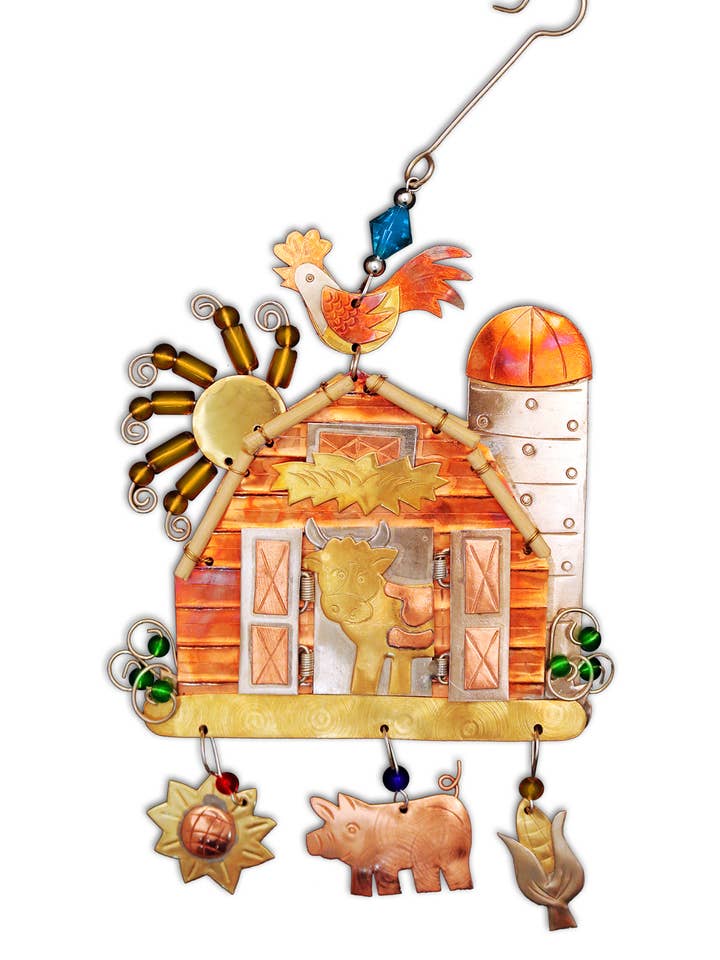Barn on the Farm Ornament for wholesale by Pilgrim Imports