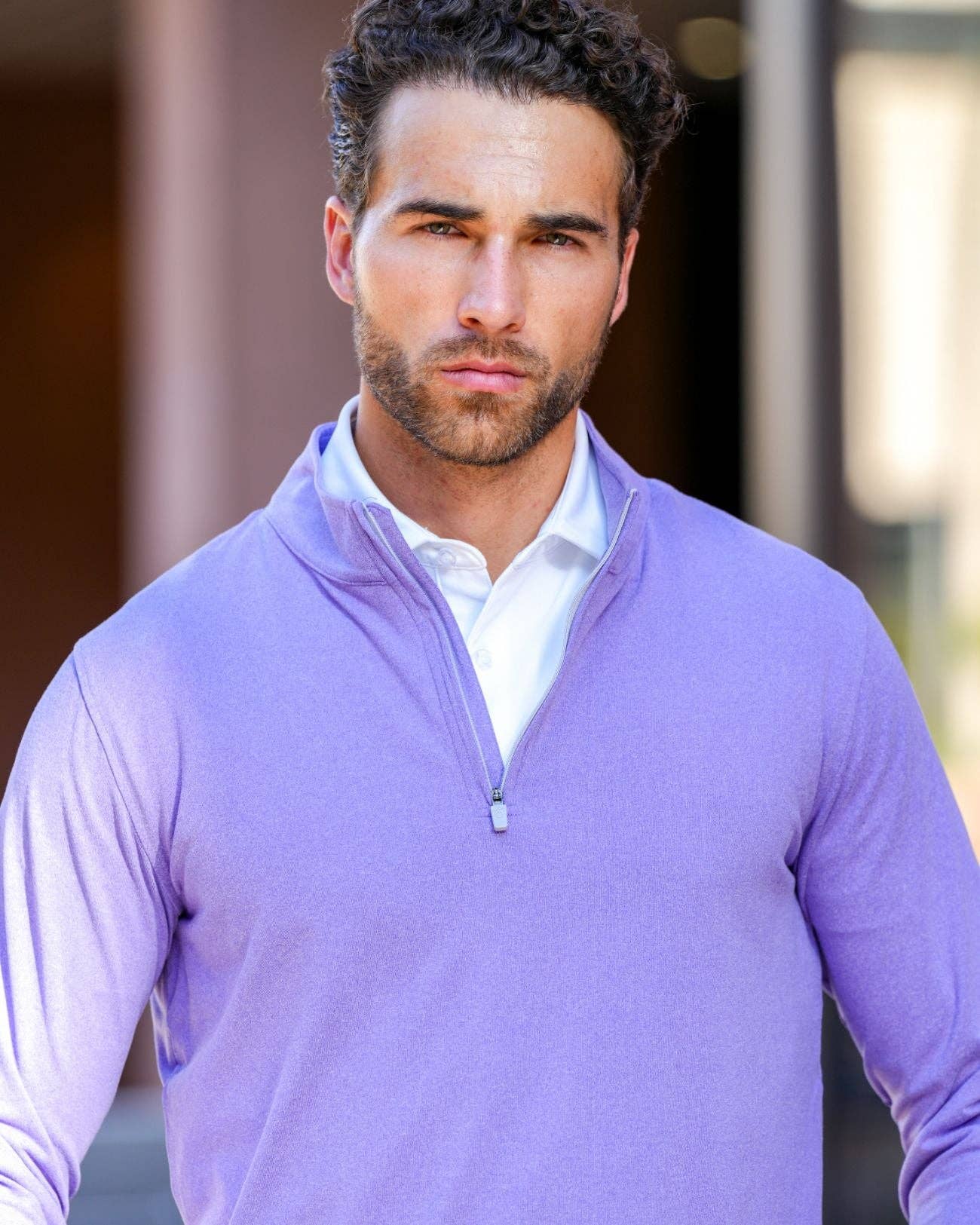 USA Palm – Polo - Homem por atacado – Fecho de 1/4 Mesclado25