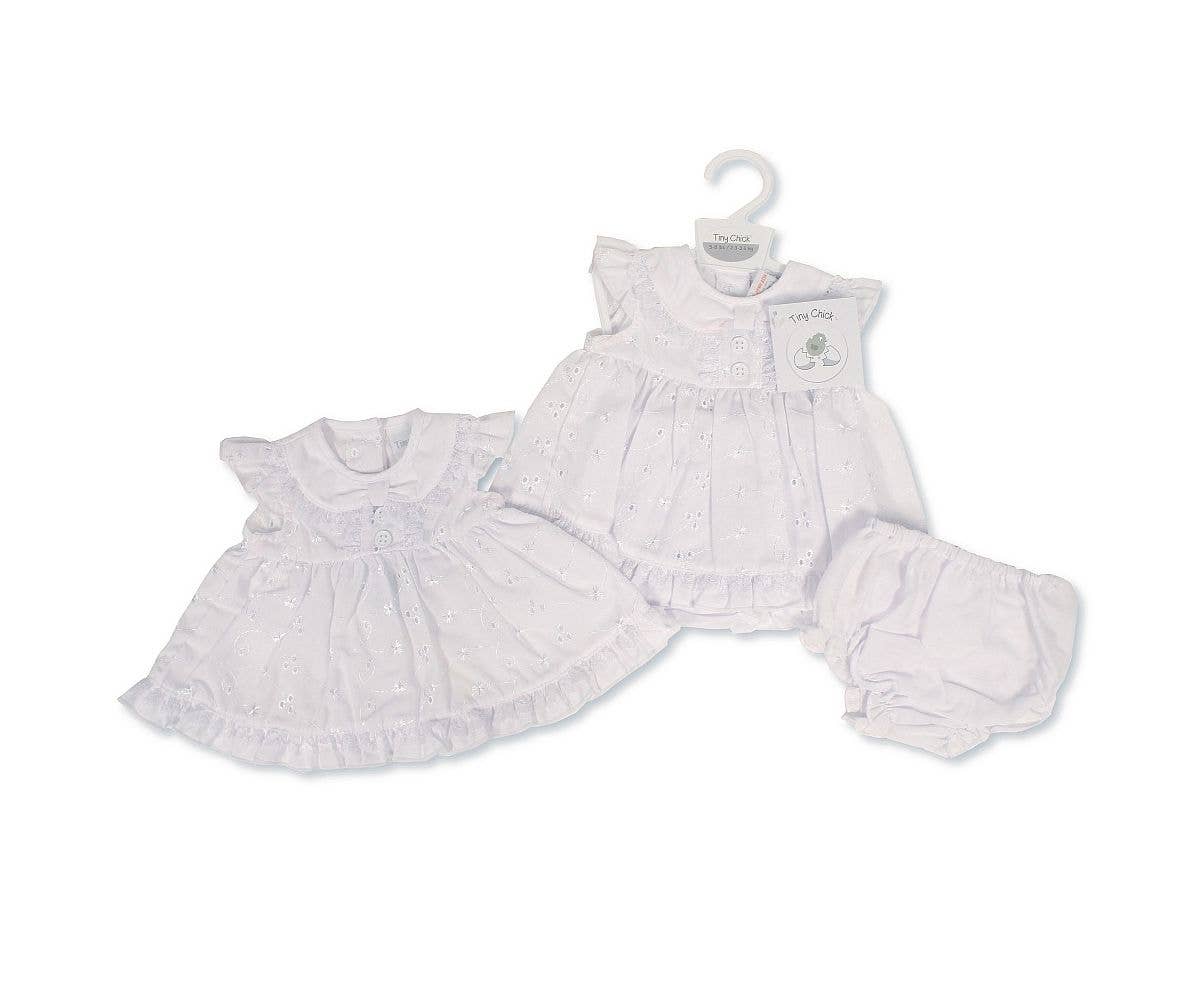 Sheldon International - Wholesale Dress - Baby - Premature Baby Dress with Embroidery - 7060