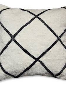 Berber Square Pillow Beni Ourain Cover - Cushion for wholesale by Poufs & Pillows