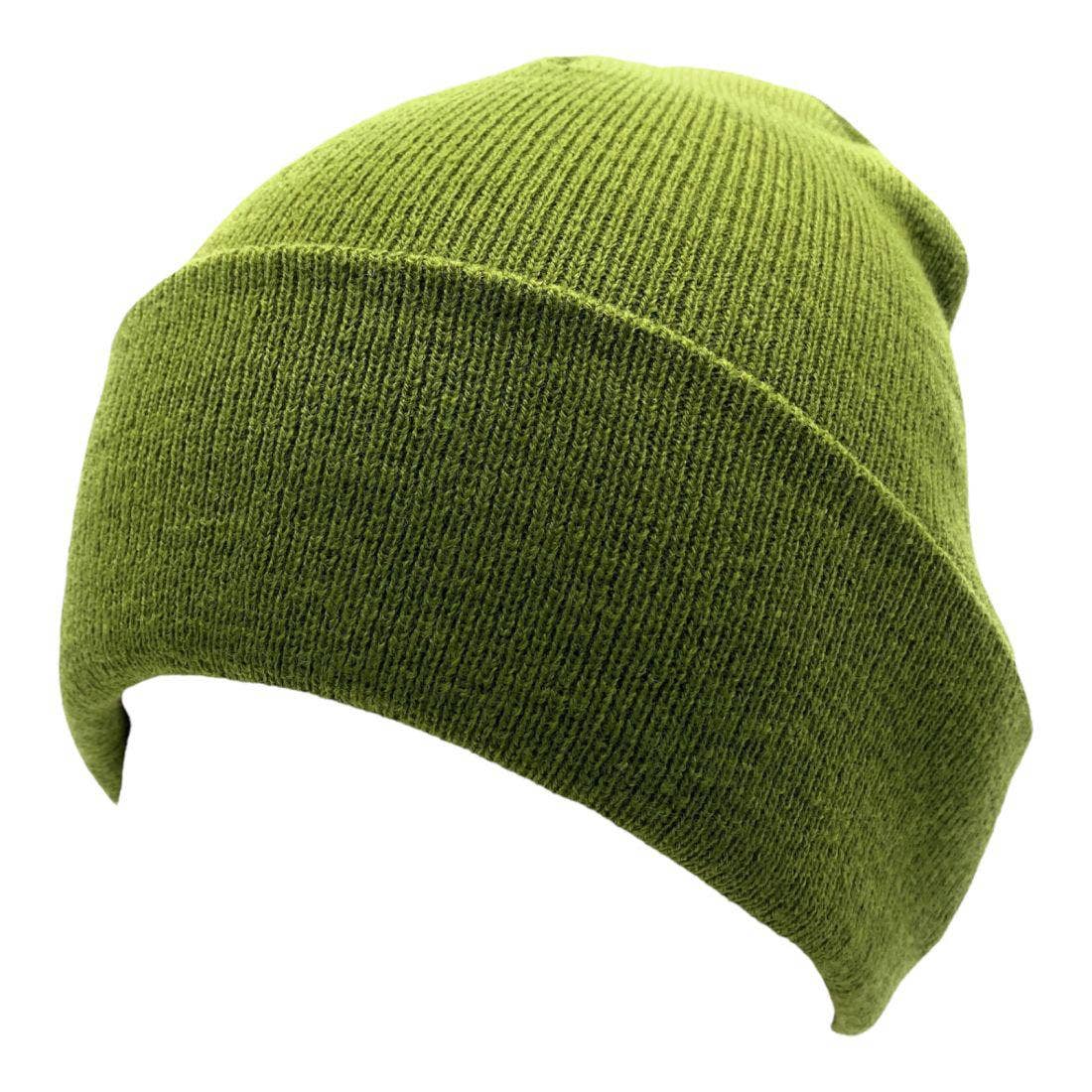 The Park Wholesale - Vente Bonnet – unisexe - Bonnets et bonnets de luge à revers en tricot doux, en vrac, multicolore, uni, blanc, vente en gros73