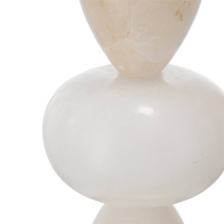 HOMYCASA DESIGN INC - Wholesale Accent/Desk Lamp - 26.3" White Gold Table Lamp Alabaster Accents Drum Shade9