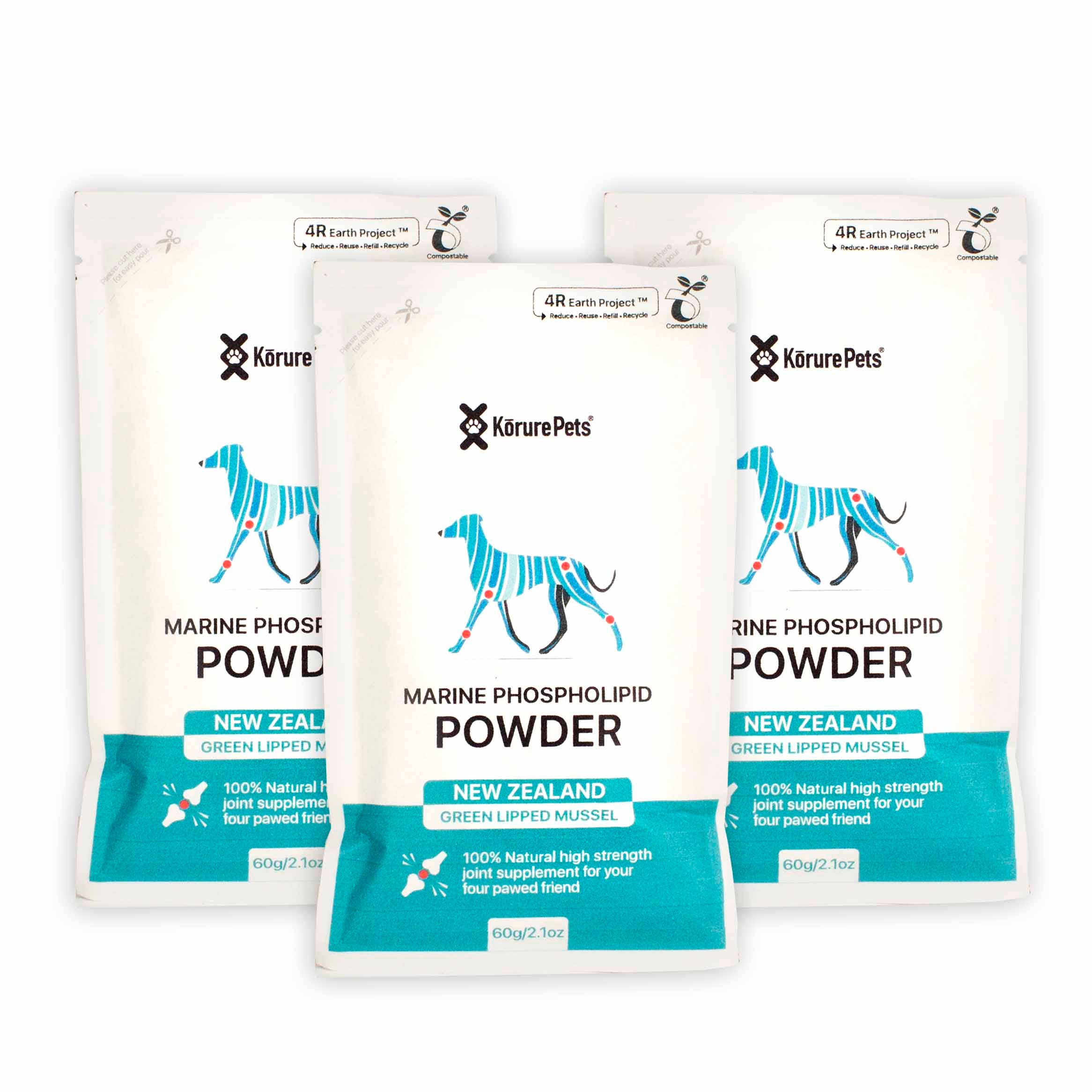 Kōrure Pets - Vente Compléments alimentaires – chien - Poudre de moules à lèvres vertes de Nouvelle-Zélande pour chien3