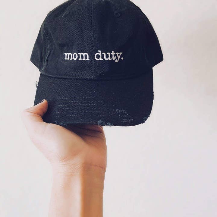 Distressed Mom Duty basebollhatt för wholesale av to: little arrows
