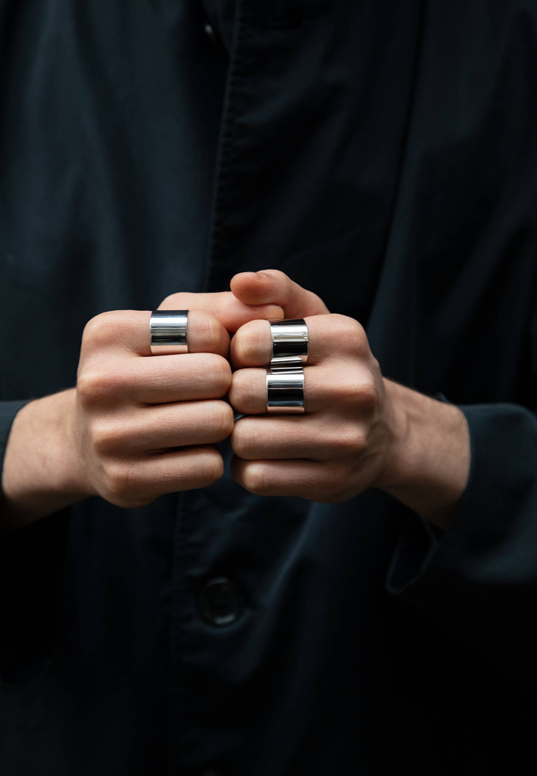 CHO - Wholesale Band/Stacked Ring - Unisex Extra Large Circle Ring4