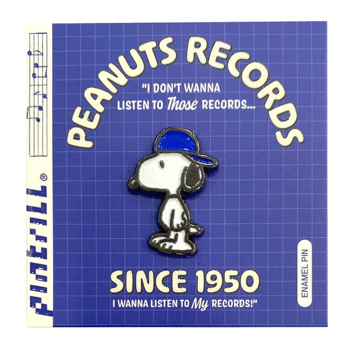 PINTRILL - Venta al por mayor Botón/prendedor - Pin Snoopy Blue Cap Records