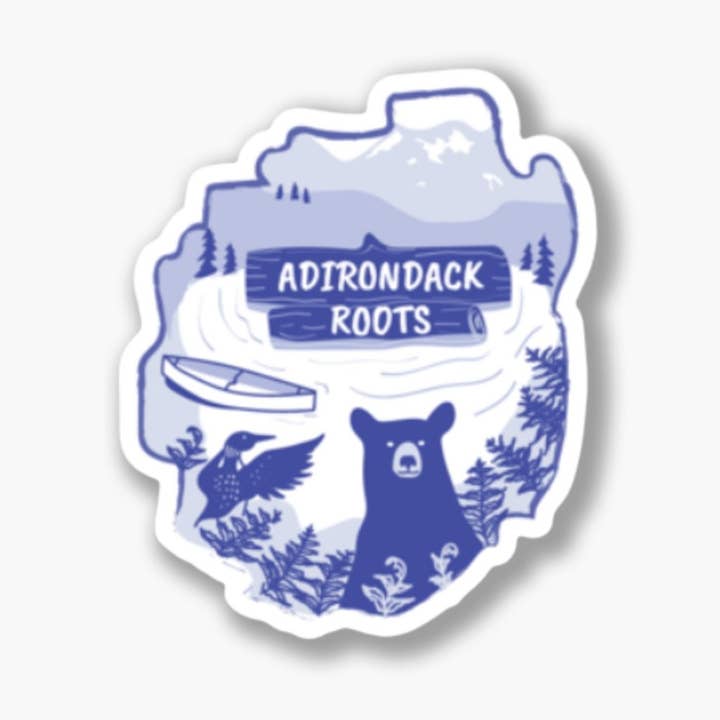 Sticker: ADK Roots for wholesale by Pure Adirondacks