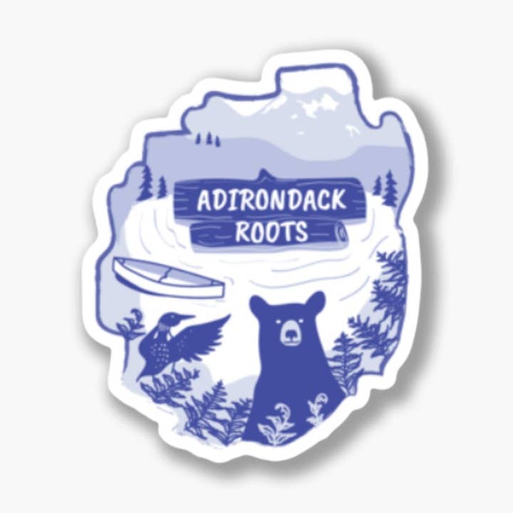 Sticker: ADK Roots for wholesale by Pure Adirondacks