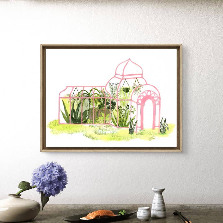 ApoorvaMittalDraws - Wholesale Art Print - Plant Oasis/Greenhouse Watercolour Art Print2