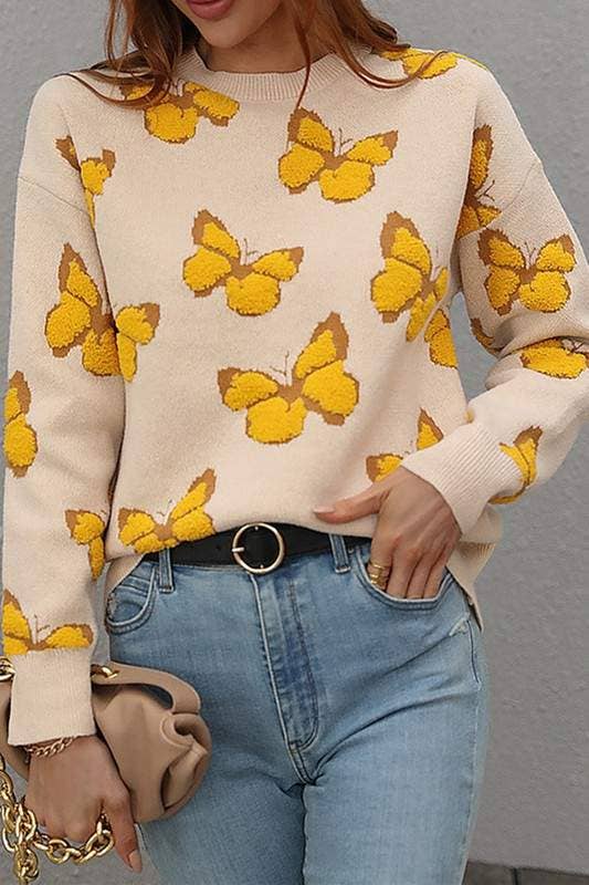 Flarix - Wholesale Knit Sweater - Women's - butterfly knit sweater16