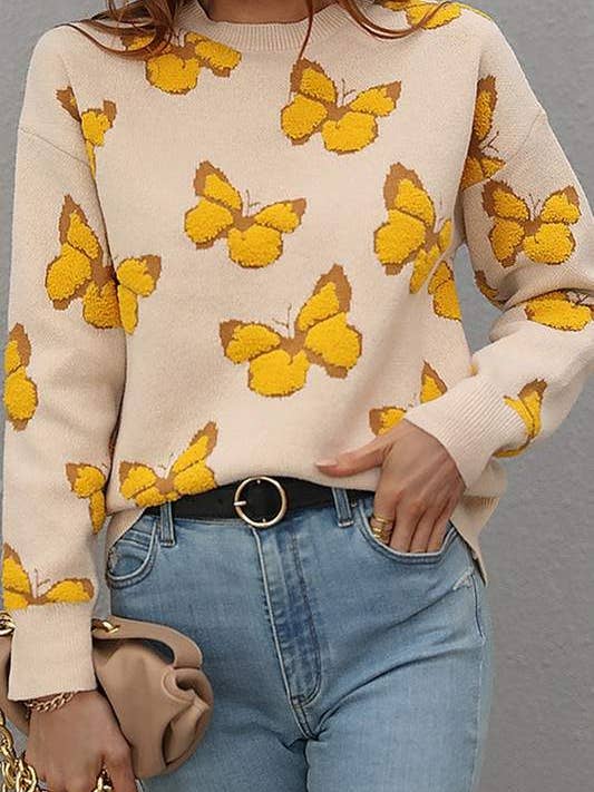 Flarix - Wholesale Knit Sweater - Women's - butterfly knit sweater16