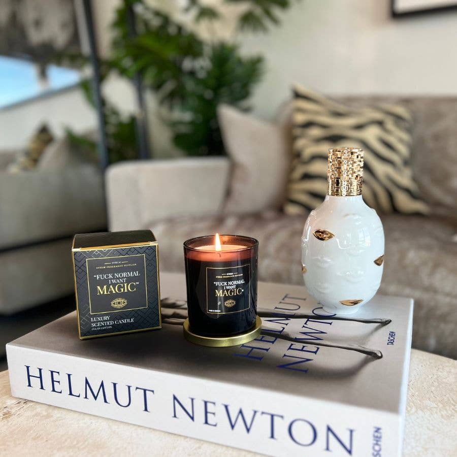 Stockholm Fragrance – wholesale Jar/filled candle – "Fuck Normal, I want Magic" | Clean Cotton7