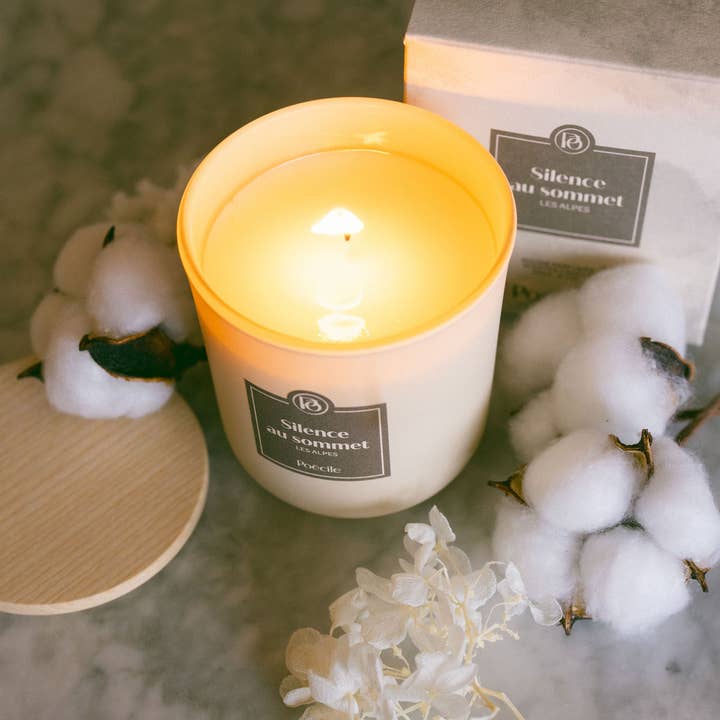 Poécile – Großhandel Kerze im Glas / gefüllte Kerze – Kerze - Stille auf dem Gipfel - Die Alpen1