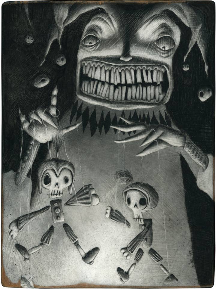 Funeral March of the Marionette art print for wholesale by The Rots