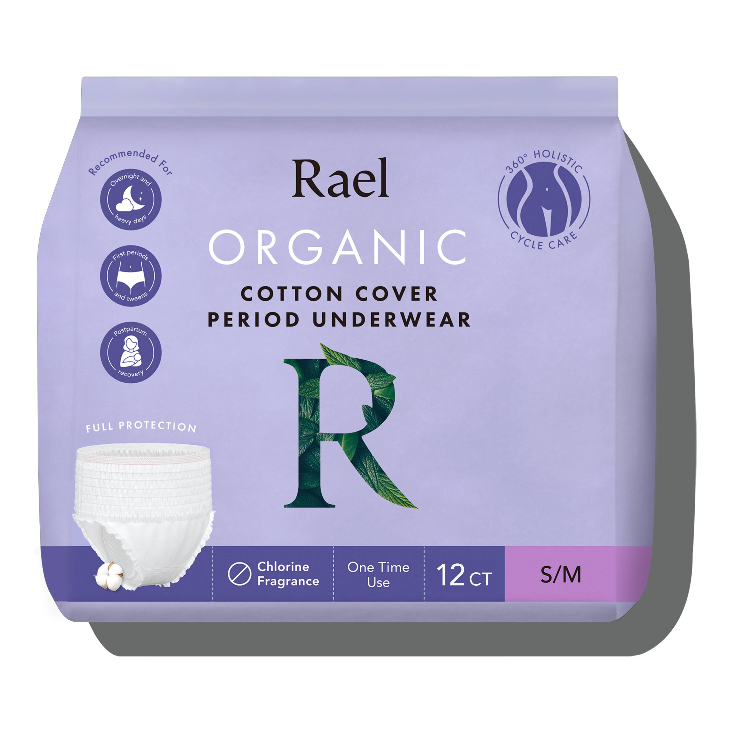 Rael - Wholesale Period Underwear - Women's - Rael Organic Cotton Disposable Period Underwear0