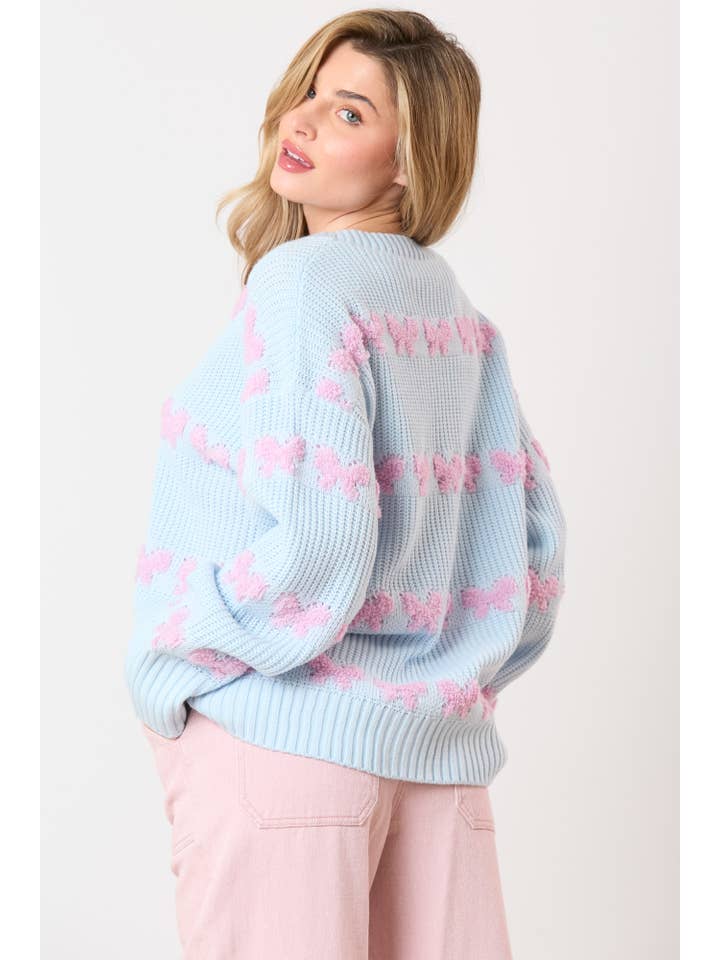 Peach Love California - Wholesale Tunic Sweater - Women's - Loose Fit Acrylic Sweater