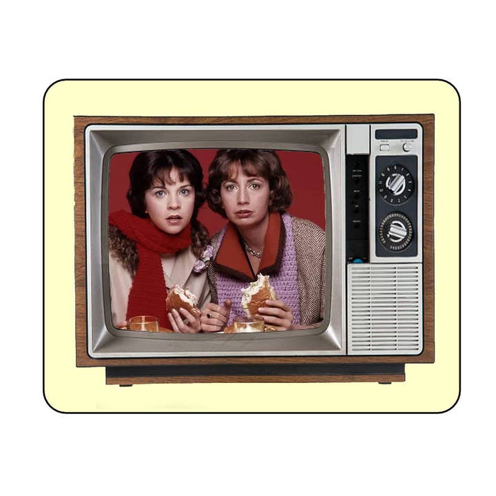 Laverne & Shirley Retro TV Show Celebrities Mouse Pad for wholesale by BMS BIZ