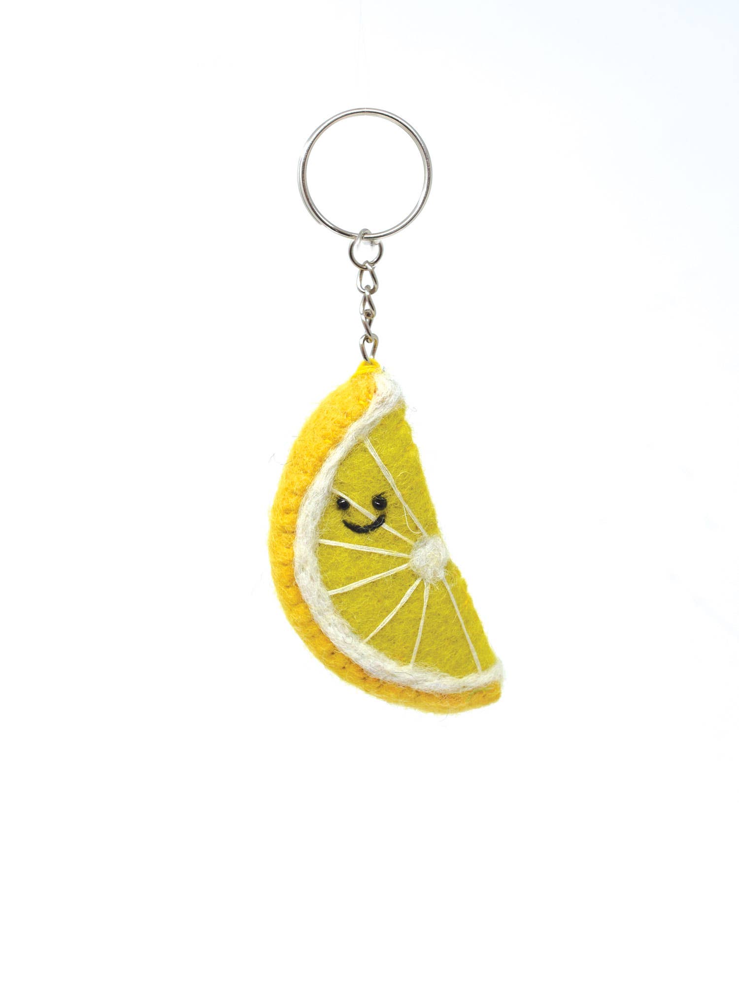 Black Yak Ltd – wholesale Keychain – Unisex – Felt Keychain - Lemon Keyring 1
