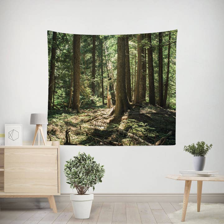 Tapeçaria da Floresta de Cedro Sereno: Crie um refúgio natural acolhedor em qualquer sala por atacado de lostkatphoto