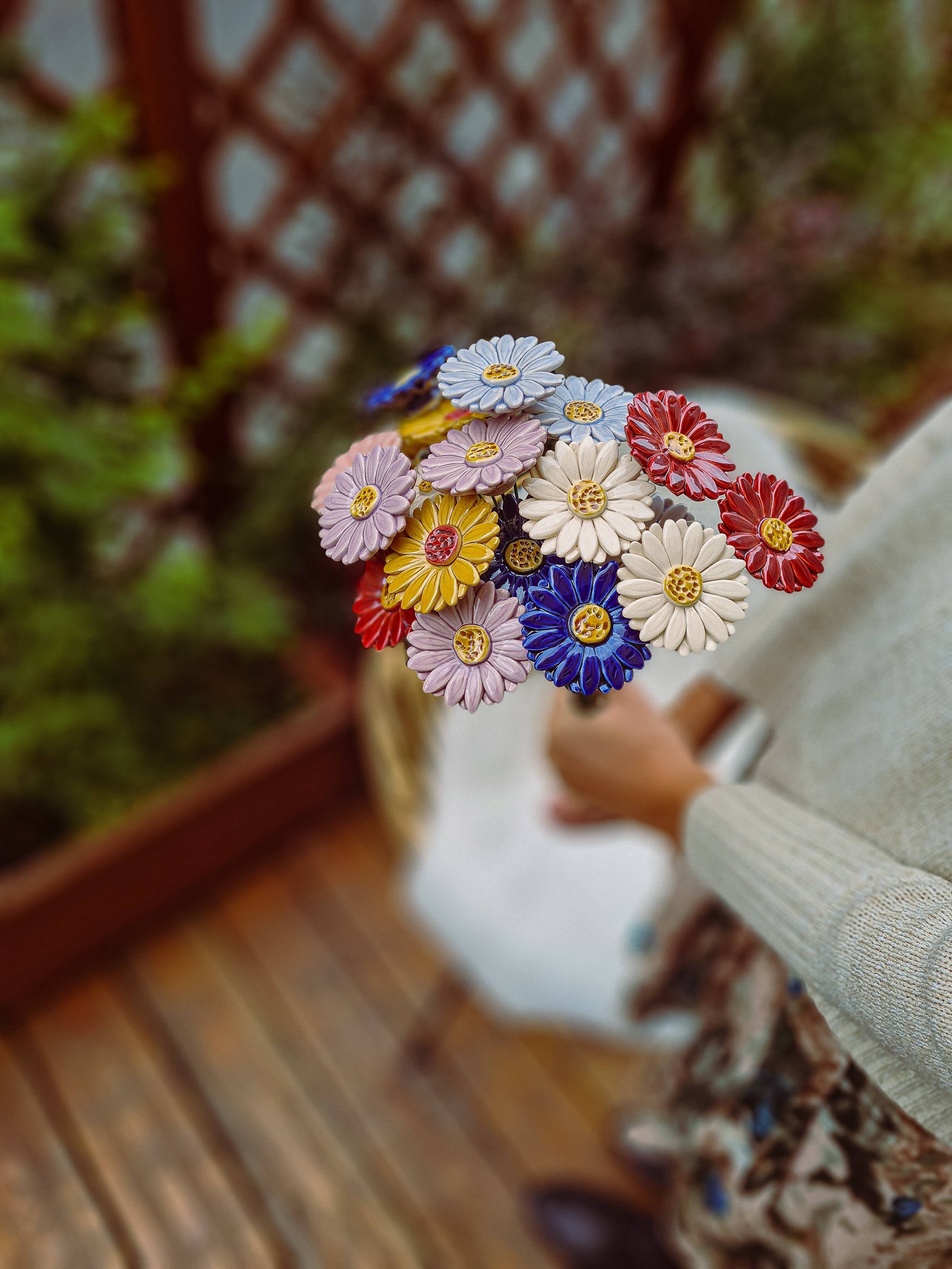 NaturoTheke – wholesale Artificial flowers – Gerbera diameter approx. 5 cm | 39 cm stem42