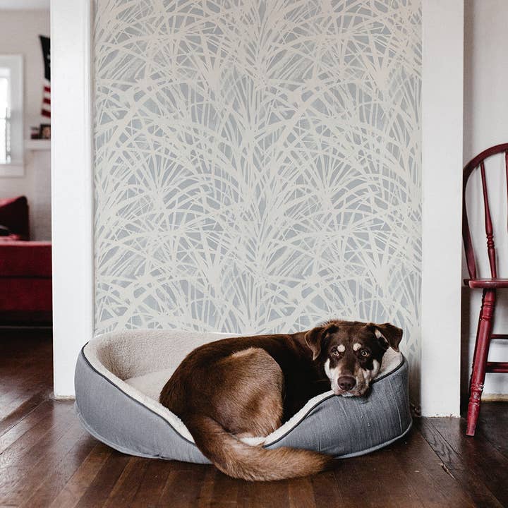 Tempaper & Co ® – wholesale Wallpaper – Grassroots Blue Peel and Stick Wallpaper, 28 sq. ft.