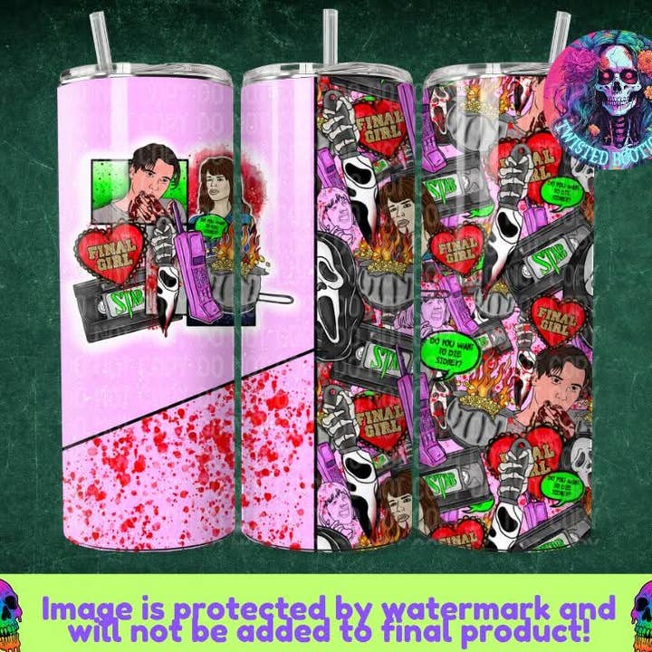 Final Girl Tumbler for wholesale by Twisted Bootique