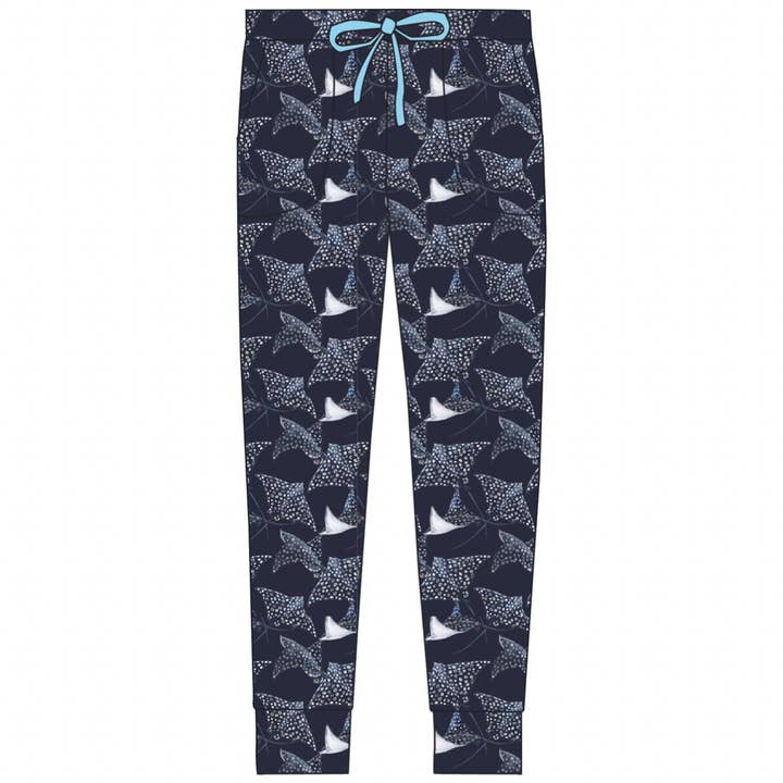 Women Pajama Pants - Pacific Blue for wholesale by Cuddles N Giggles