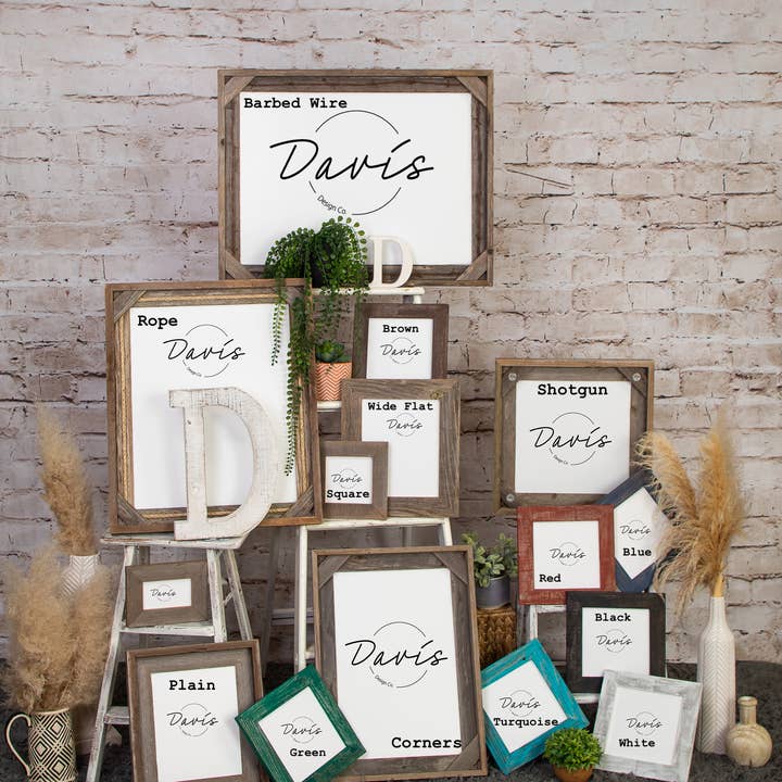 Davis Design Company - Wholesale Picture Frame - 6x6 rustic barn wood barnwood frame weathered reclaimed wood3