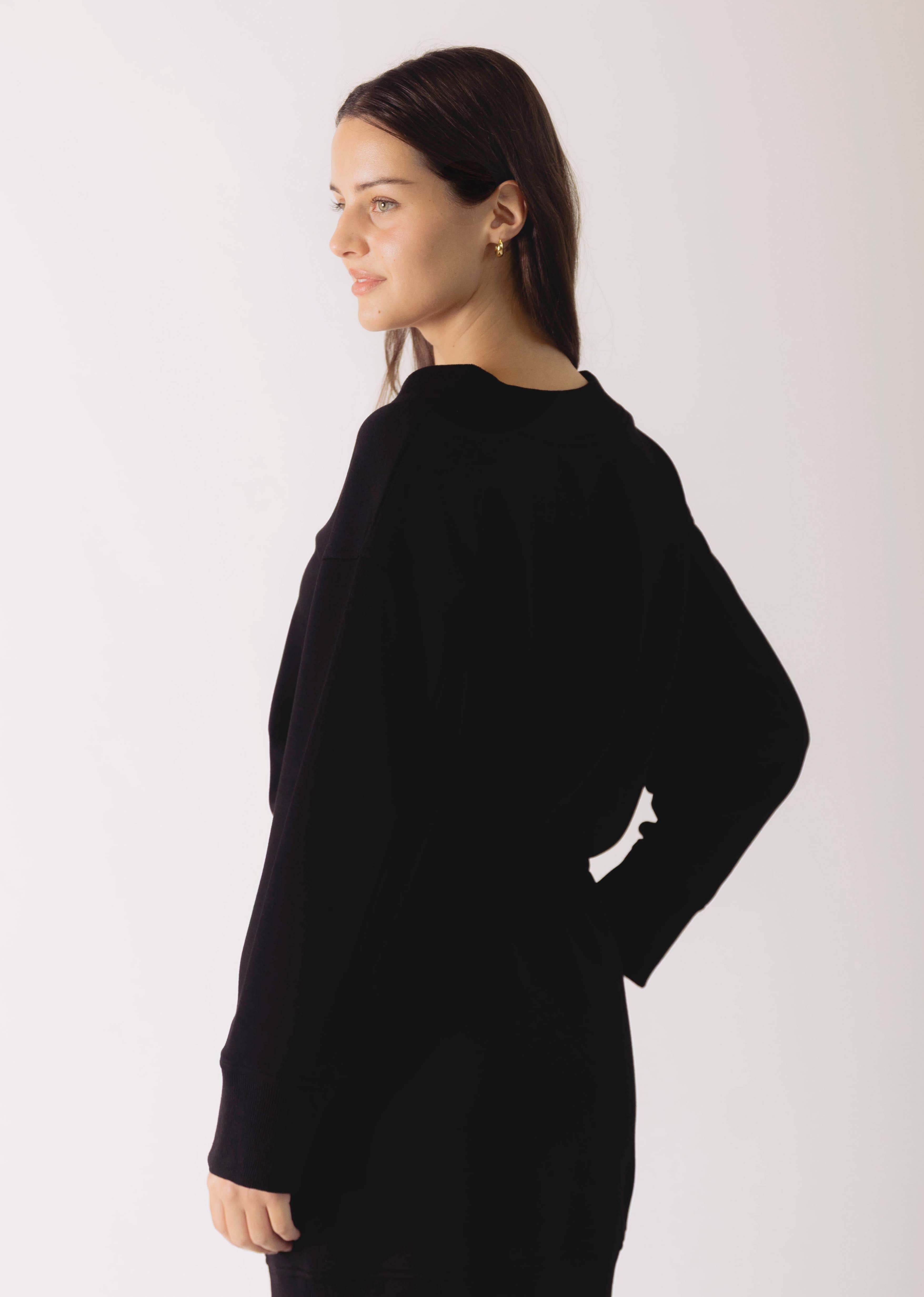 P. CILL - Wholesale Dress - Women's - P. CILL Butter Modal V Neck Ribbed Contrast Mini Dress10