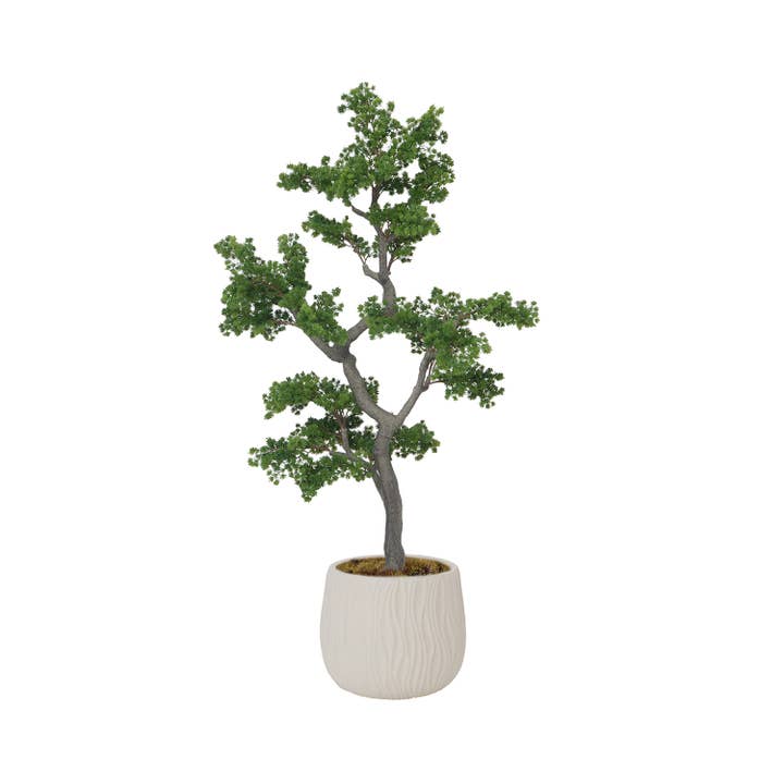 Albero di bonsai artificiale da 59,6'' in un vaso di fibra di pietra per la vendita all'ingrosso da parte di Vintage Home