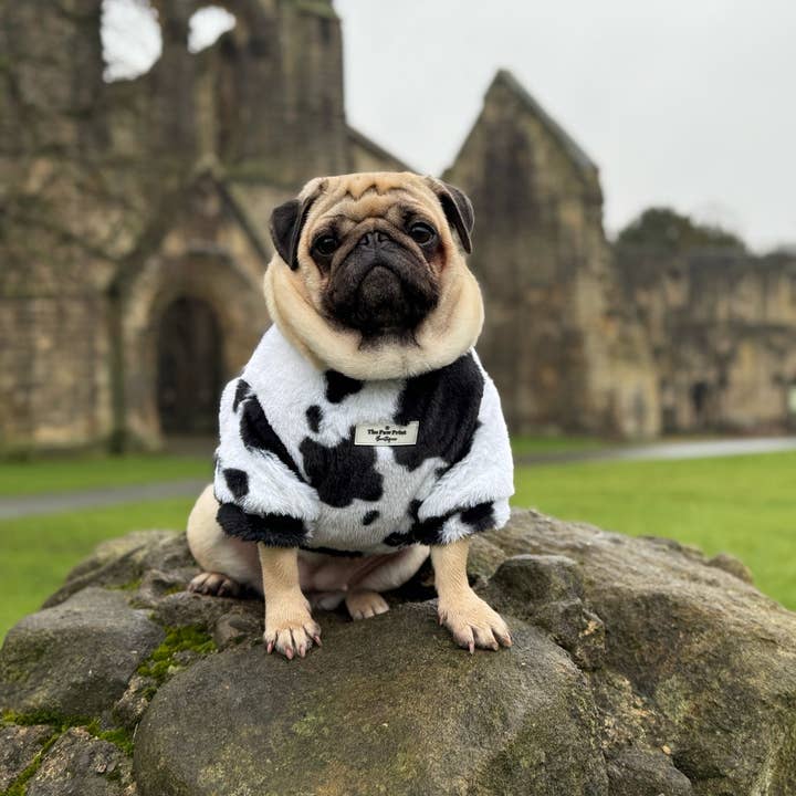 The Paw Print Boutique - Wholesale Pet Coat - Dog - The Cow Print Fluffy & Fabulous Fleece18