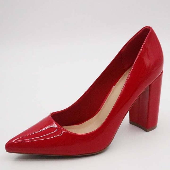 Mars Sky Shoes Wholesale - Wholesale High Heels - Women's - Bamboo BELLFLOWER-70 Women Chunky Heel Pointed Toe Pumps-12 Pairs Pack-16.75/Pair3